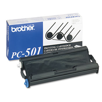 Brother PC501 Thermal Transfer Print Cartridge, Black