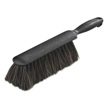 Carlisle Counter/Radiator Brush, Horsehair Blend, 8&quot; Brush, 5&quot; Handle, Black