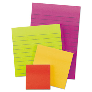 Post-it&#174; Notes Super Sticky, Pads in Marrakesh Colors, Assorted Sizes, 45/Pad, 4 Pads/Pack