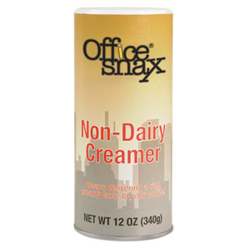 Office Snax&#174; Non-Dairy Powdered Coffee Creamer, 12 oz. Reclosable Canister