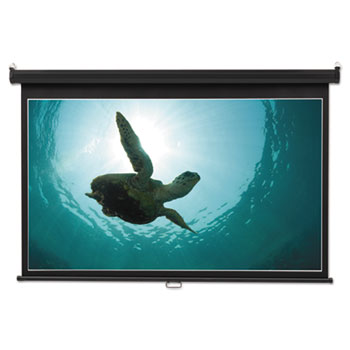 Quartet Wide Format Wall Mount Projection Screen, 45 x 80, White