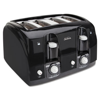 Sunbeam Extra Wide Slot Toaster, 4-Slice, Black