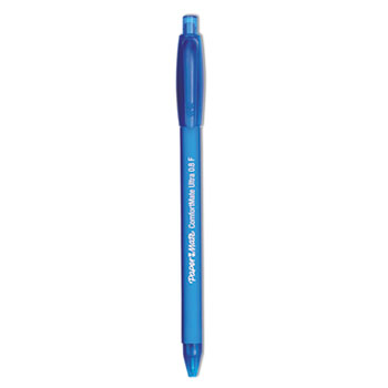 Paper Mate&#174; ComfortMate Ultra RT Ballpoint Retractable Pen, Blue Ink, Fine, Dozen