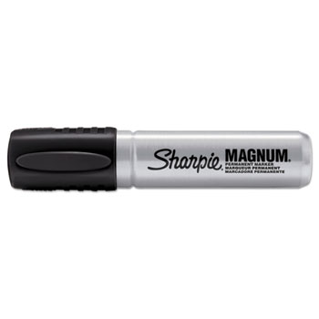 Sharpie Magnum Oversized Permanent Marker, Chisel Tip, Black