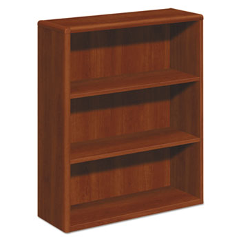 10700 Series Wood Bookcase Three Shelf, Hon Metal Bookcase Three Shelf