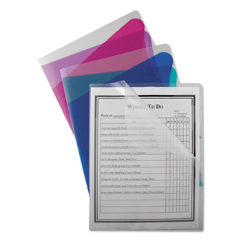 C-Line Project Folders With Dividers, Letter, 1/3 Tab, Clear/Clear 25/PK