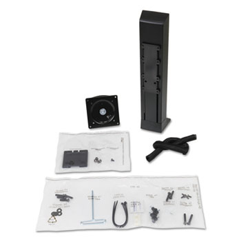 Ergotron WorkFit-T and WorkFit-PD Conversion Kit, Single HD Monitor Kit, Black
