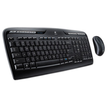 Logitech&#174; MK320 Wireless Desktop Set, Keyboard/Mouse, USB, Black