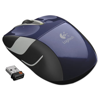 Logitech&#174; M525 Wireless Mouse, Compact, Right/Left, Blue