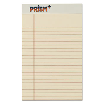 TOPS™ Prism Plus Colored Legal Pads, 5 x 8, Ivory, 50 Sheets, Dozen