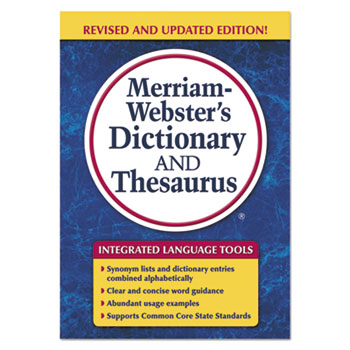 Merriam Webster Merriam-Webster&#39;s Dictionary and Thesaurus, 992 Pages