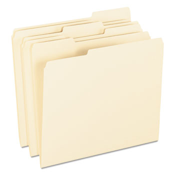 Pendaflex&#174; Top Tab File Folders, 1/3 Cut Top Tab, Letter, Manila, 100/Box