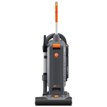 Hoover&#174; Commercial HushTone Vacuum Cleaner with Intellibelt, 15&quot;, Orange/Gray