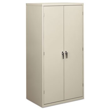 HON&#174; Assembled Storage Cabinet, 36w x 24 1/4d x 71 3/4h, Light Gray