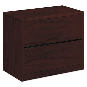 HON&#174; 10500 Series Two-Drawer Lateral File, 36w x 20d x 29-1/2h, Mahogany