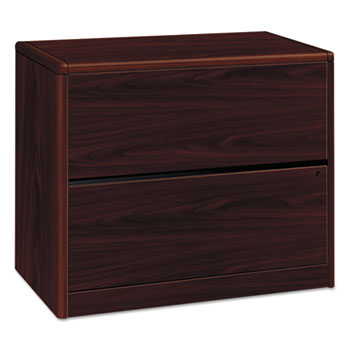 HON&#174; 10700 Series Two Drawer Lateral File, 36w x 20d x 29 1/2h, Mahogany