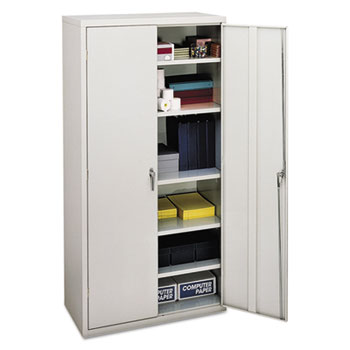 HON&#174; Assembled Storage Cabinet, 36w x 18-1/4d x 71-3/4h, Light Gray