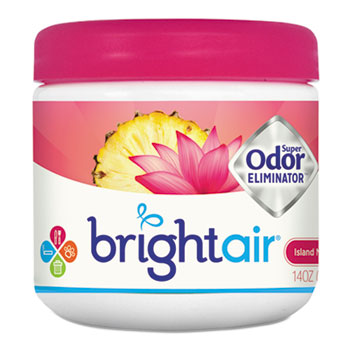 BRIGHT Air Super Odor Eliminator, Island Nectar &amp; Pineapple, Pink, 14oz