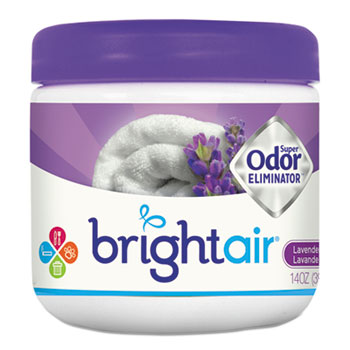 BRIGHT Air Super Odor Eliminator, Lavender &amp; Fresh Linen, Purple, 14oz