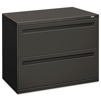 HON&#174; 700 Series Two-Drawer Lateral File, 36w x 19-1/4d, Charcoal