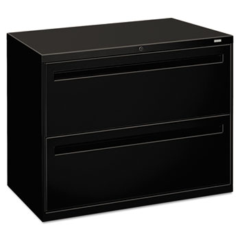 HON&#174; 700 Series Two-Drawer Lateral File, 36w x 19-1/4d, Black