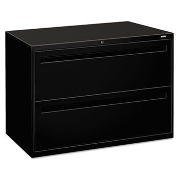 HON&#174; 700 Series Two-Drawer Lateral File, 42w x 19-1/4d, Black