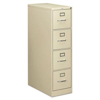 HON 210 Series Four-Drawer, Full-Suspension File, Letter, 28-1/2d, Putty