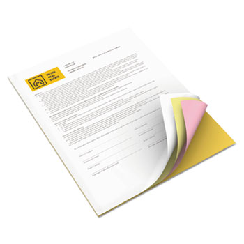 Xerox&#174; Bold Digital Carbonless Paper, 8 1/2 x11, White/Canary/Pink/Gldrod, 5,000 Sheets