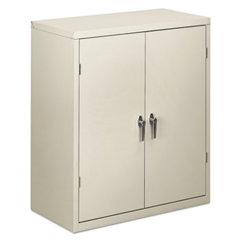 HON&#174; Assembled Storage Cabinet, 36w x 18-1/4d x 41-3/4h, Light Gray