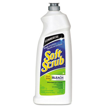 Soft Scrub&#174; Commercial Disinfectant Cleanser with Bleach, 36 oz. Bottle, Original Scent, 6/CT