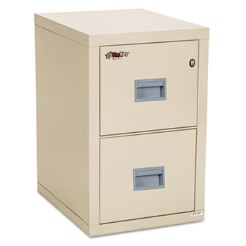 FireKing&#174; Turtle Two-Drawer File, 17 3/4w x 22 1/8d, UL Listed 350&#176; for Fire, Parchment