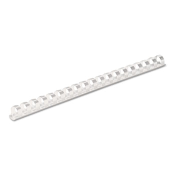 Fellowes&#174; Plastic Comb Bindings, 1/2&quot; Diameter, 90 Sheet Capacity, White, 100 Combs/Pack