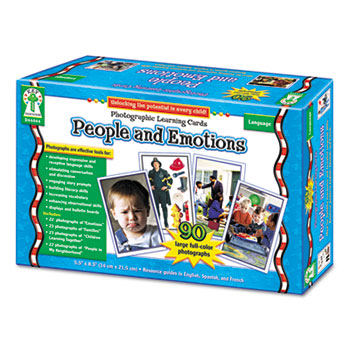 Carson-Dellosa Publishing Photographic Learning Cards Boxed Set, People and Emotions, Grades K-12