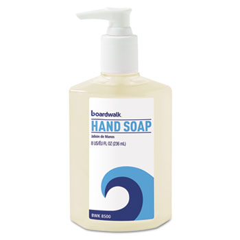 Boardwalk Liquid Hand Soap, Floral, 8 oz Pump Bottle, 12/Carton