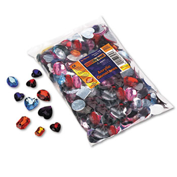 Creativity Street Gemstones Classroom Pack, Acrylic, 1 lbs., Assorted Colors/Sizes