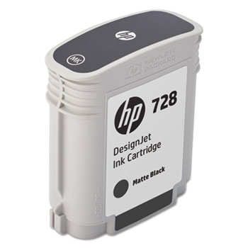 HP HP 728 (F9J64A) Matte Black Original Ink Cartridge, 69 mL