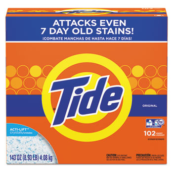 Tide&#174; Powder Laundry Detergent, Original Scent, 143 oz Box, 2/Carton