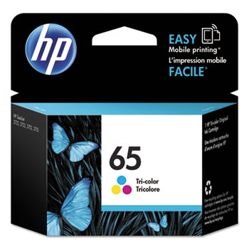 HP 65 Ink Cartridge, Tri-color (N9K01AN)