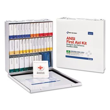 First Aid Only™ Unitized ANSI Compliant Class B Type III First Aid Kit for 100 People,217 Pieces