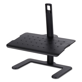 Safco&#174; Height-Adjustable Footrest, 20 1/2w x 14 1/2d x 3 1/2 to 16h, Black