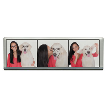 Advantus Acrylic Photo Frames, Clear, 2 x 6 1/4