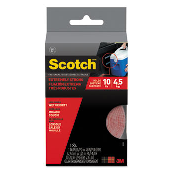Scotch™ Extreme Fasteners, 1&quot; x 48&quot;, Black, 2 Roll/Pack