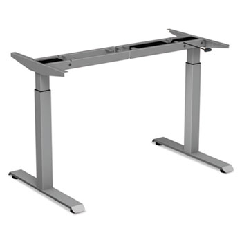 Alera 2-Stage Electric Adjustable Table Base, 27.5&quot; to 47.2&quot; High, Gray