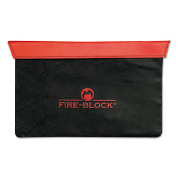 MMF Industries Fire-Block Document Portfolio, 15 1/2 x 10 x 1/2, Red/Black