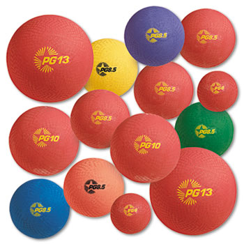 Champion Sports Playground Ball Set, Multi-Size, Multi-Color, Nylon, 14/Set