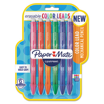 Paper Mate&#174; Clearpoint Color Mechanical Pencils, Assorted, School Grade, 6/Pack, 6 Packs/Box