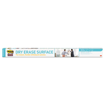 Post-it&#174; Super Sticky, Dry Erase Surface with Adhesive Backing, 72&quot; x 48&quot;, White