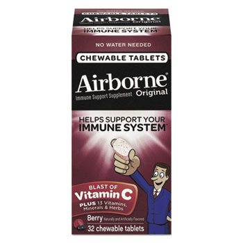 Airborne Immune Support Chewable Tablets, 32 Tablets per box