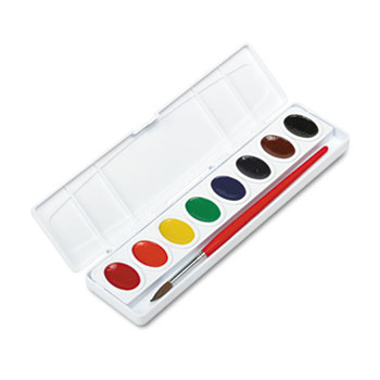 Prang&#174; Professional Watercolors, 8 Assorted Colors,Oval Pans
