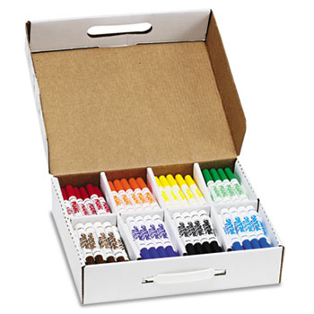 Prang&#174; Washable Markers, Eight Assorted Colors, 200/Carton